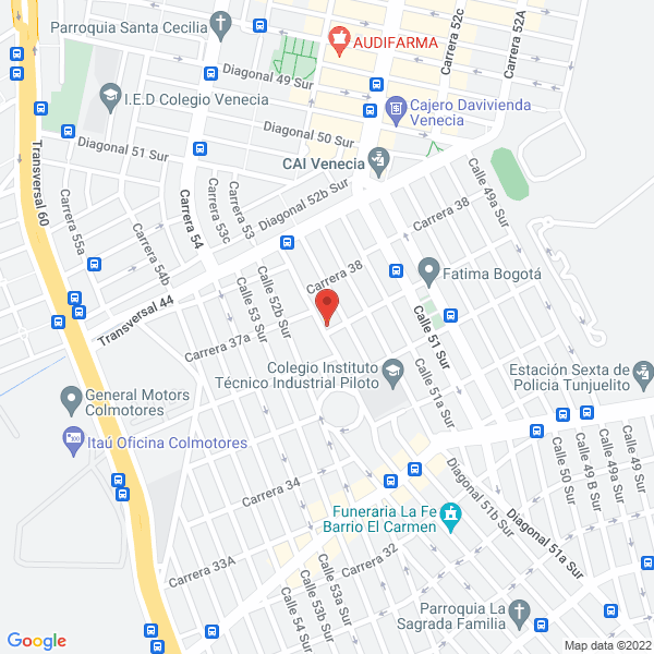 Mapa de Chocolates & Souvenirs The House S.A.S