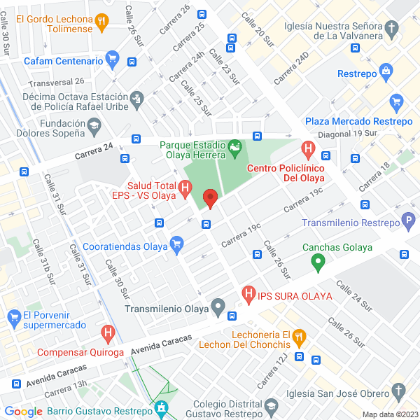 Mapa de Centro De Imàgenes Maxilofaciales Radioral