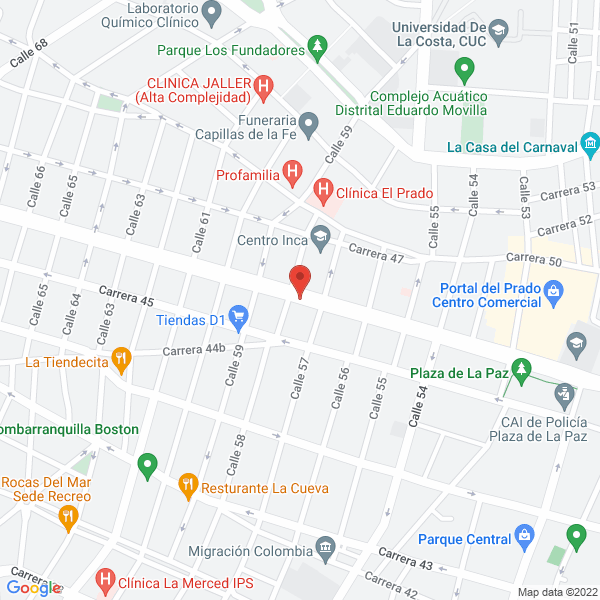 Map of Centro Inca