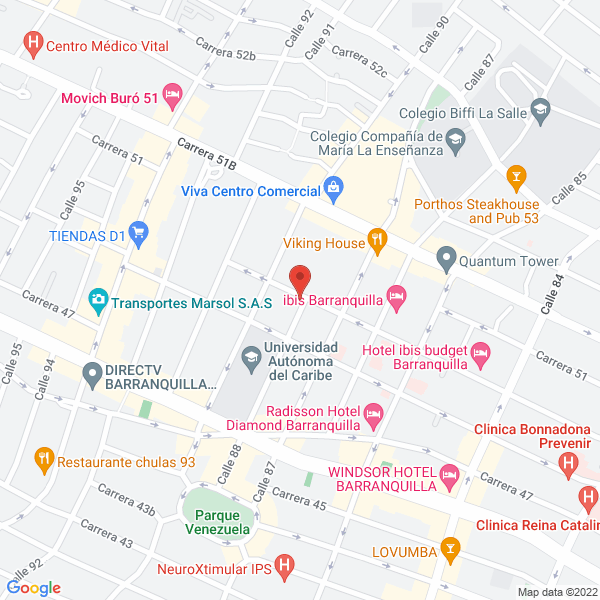 Map of Centro Médico Biológico C.M.B.