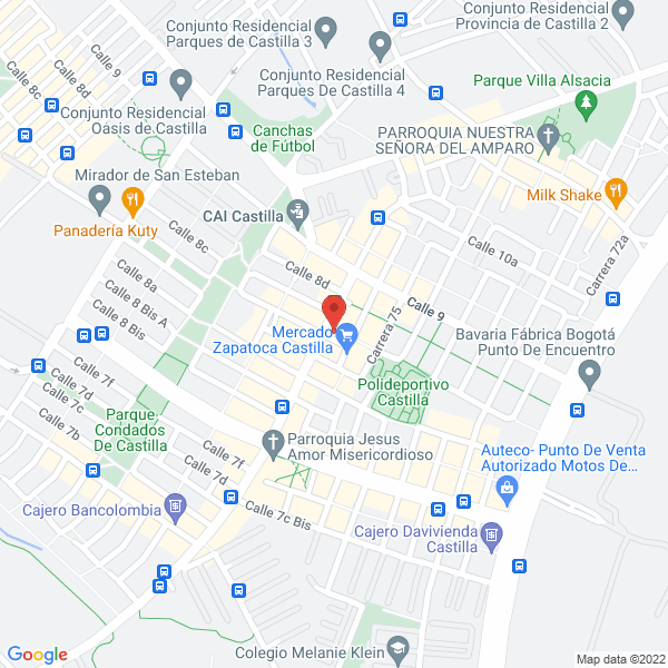 Mapa de Clínica Michel Beltrán I.P.S.