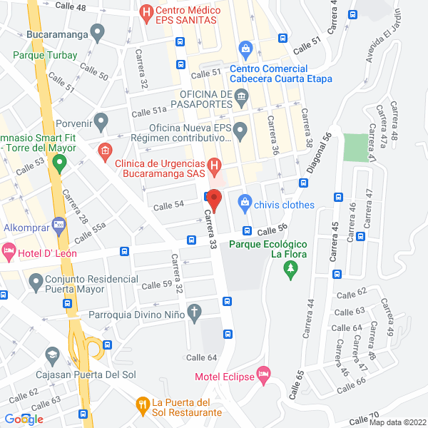Map of Coopesalud - Laboratorio Clínico