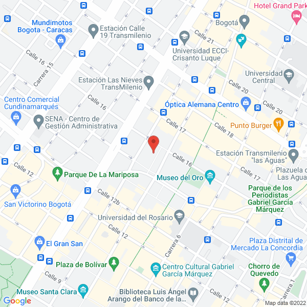 Mapa de Cerrajería Central