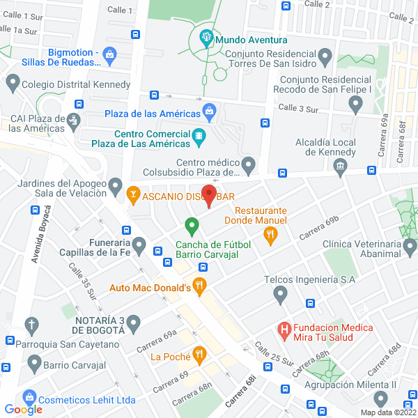 Mapa de Coexplast Ltda