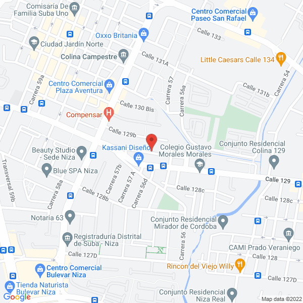 Mapa de Centrolevas