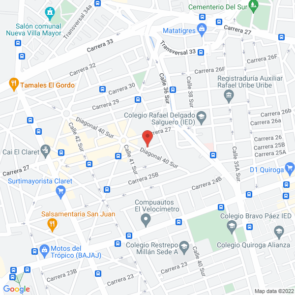 Mapa de Cincahu S.A.S