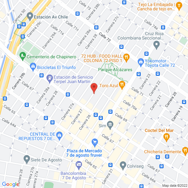 Mapa de Comercializadora Auto Extreme S.A.S