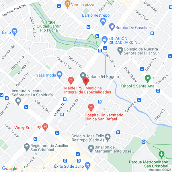 Mapa de Comercializadora Colombiana De Productos Para Discapacitados Bien Start S.A.S.