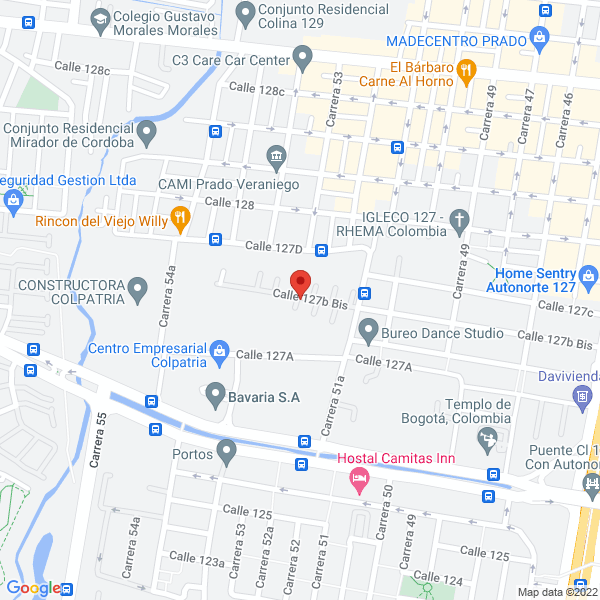 Mapa de Comercializadora E Inversiones G.P. Ltda.