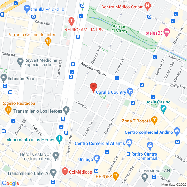 Mapa de Clínica Izka Ltda