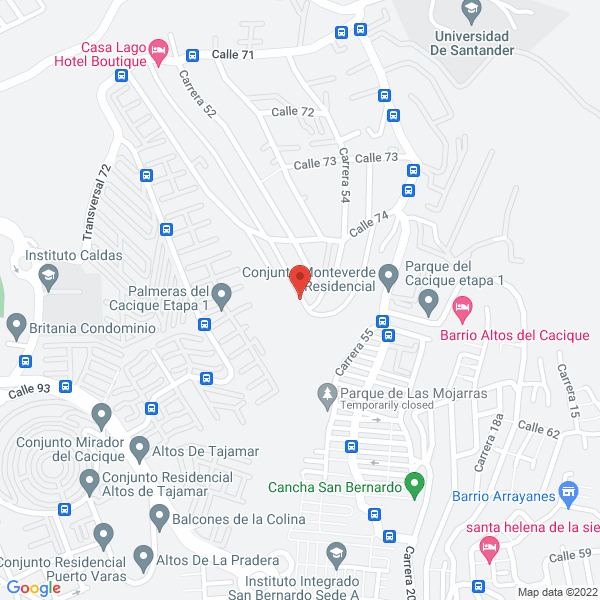 Map of Clínica Koryo