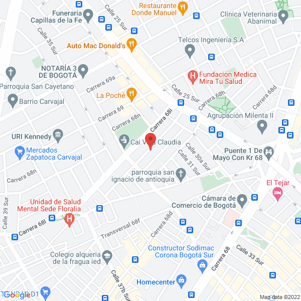 Mapa de Chocolates & Gomas Busa