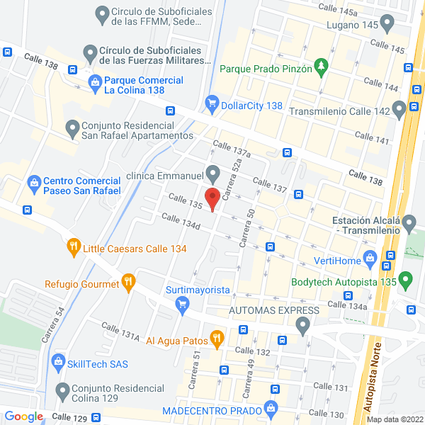 Mapa de City Express Ltda