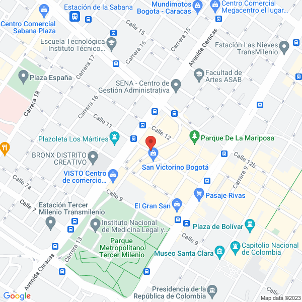 Mapa de Comercializadora Master