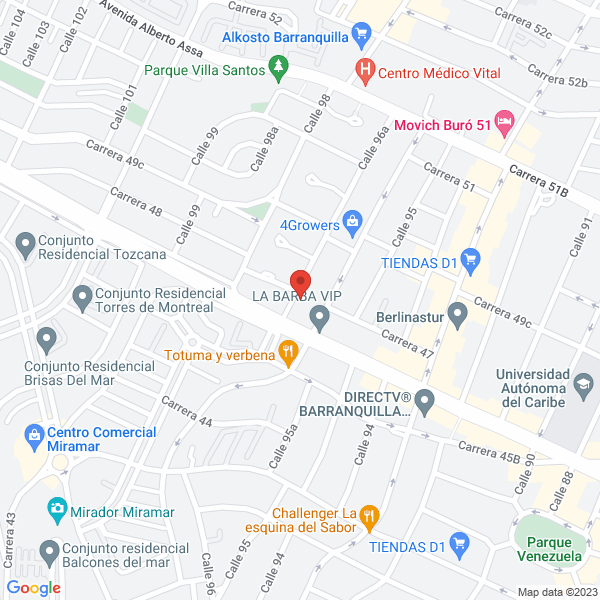 Map of Comercializadora Matecor Ltda.
