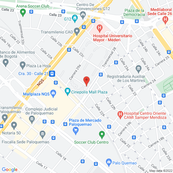 Mapa de Comercializadora Multimarcas Ltda.