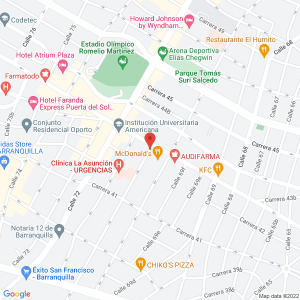 Map of Clínica Cervantes