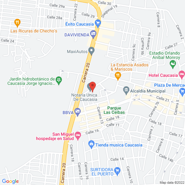Map of Clínica Pajonal