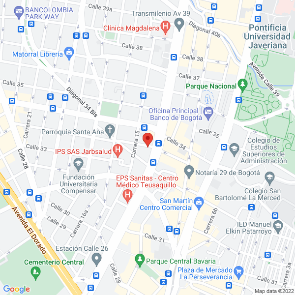 Mapa de Clinica San Diego