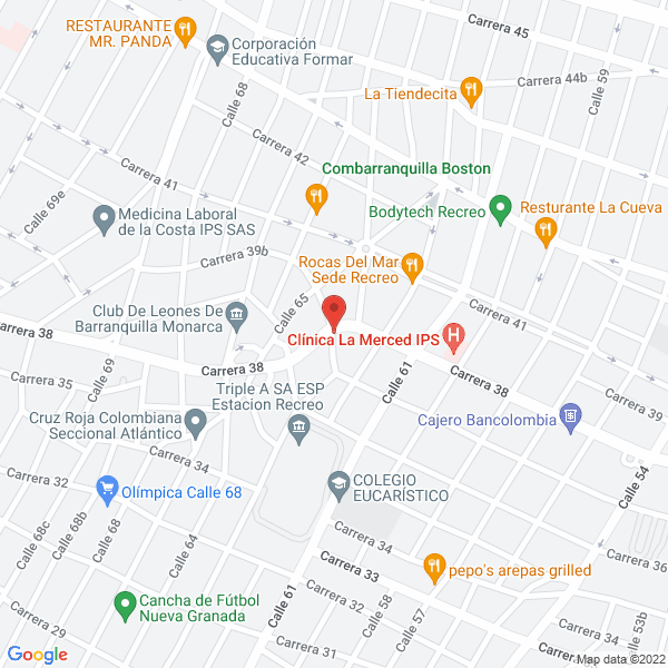 Map of Clínica Semín