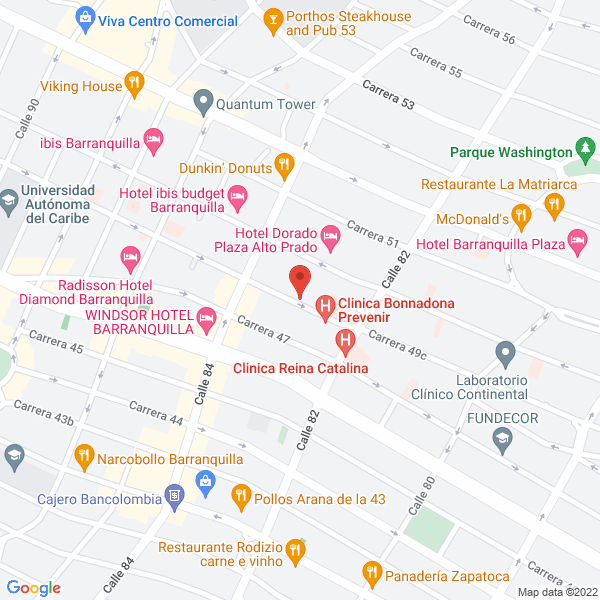 Map of Clúnica Bonnadona Prevenir