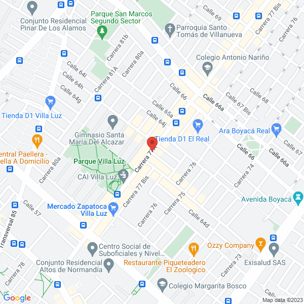 Mapa de Clínica Odonto Life S.A.S.