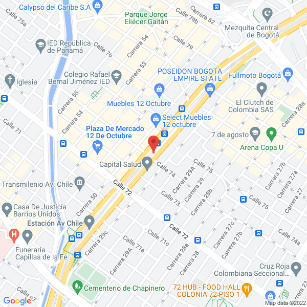 Mapa de Clínica San Nicolás Ltda.