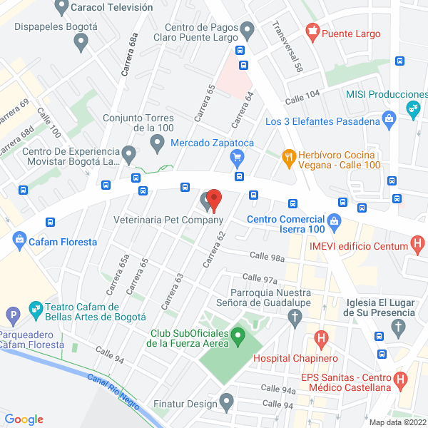 Mapa de Skinhealth Colombia