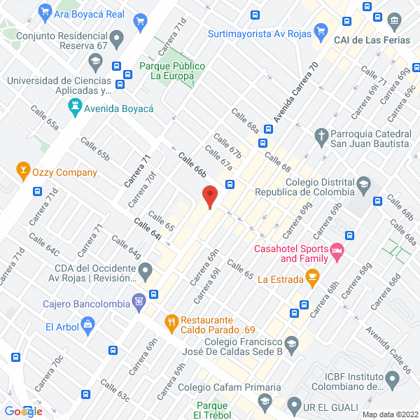 Mapa de Codigrafic