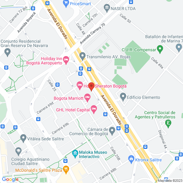 Mapa de Colmena Vida Y Riesgos Profesionales S.A