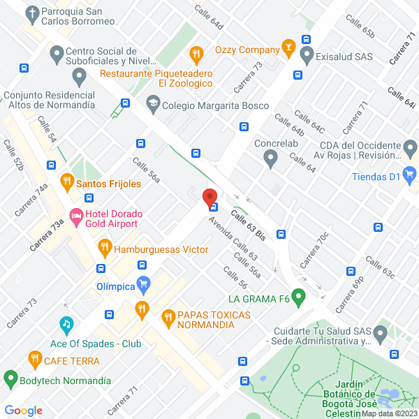 Mapa de Colombiana Rent A Car