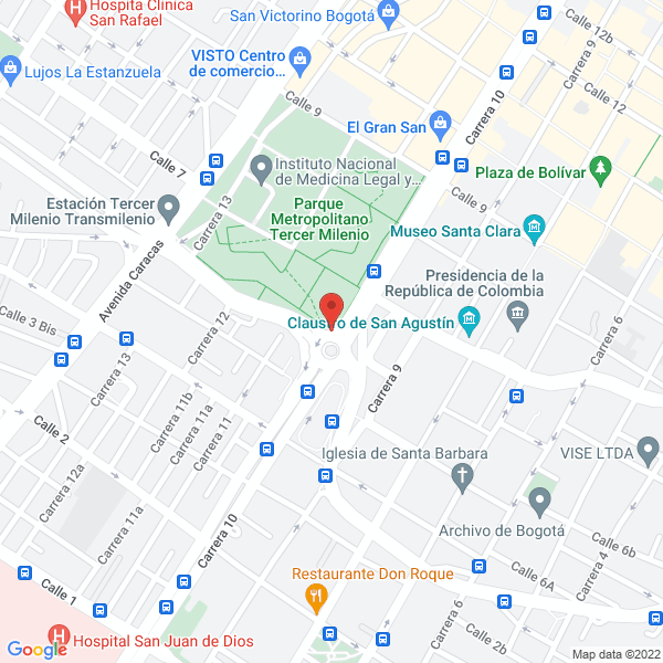 Mapa de Clínica Chía S.A.
