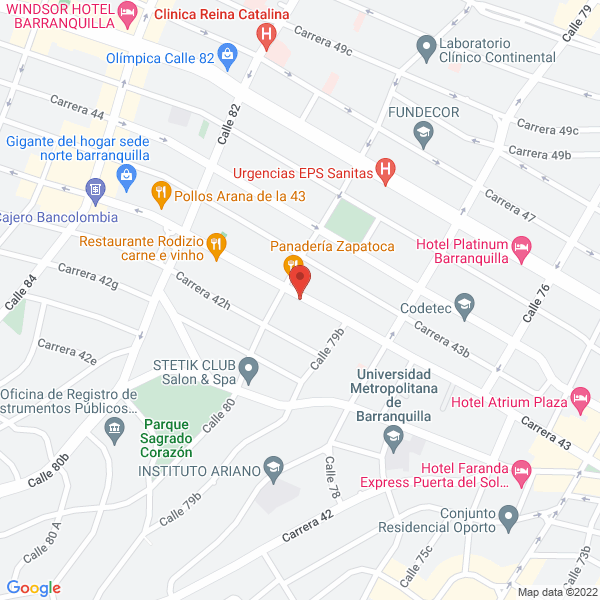Map of Clínica Del Rayon Estetic Cars