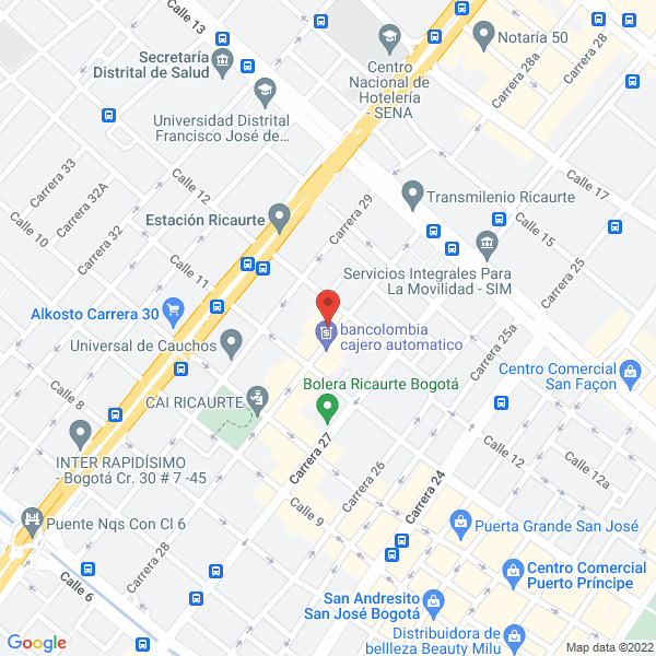 Mapa de Cobranzas Jurídicas J Q Ltda