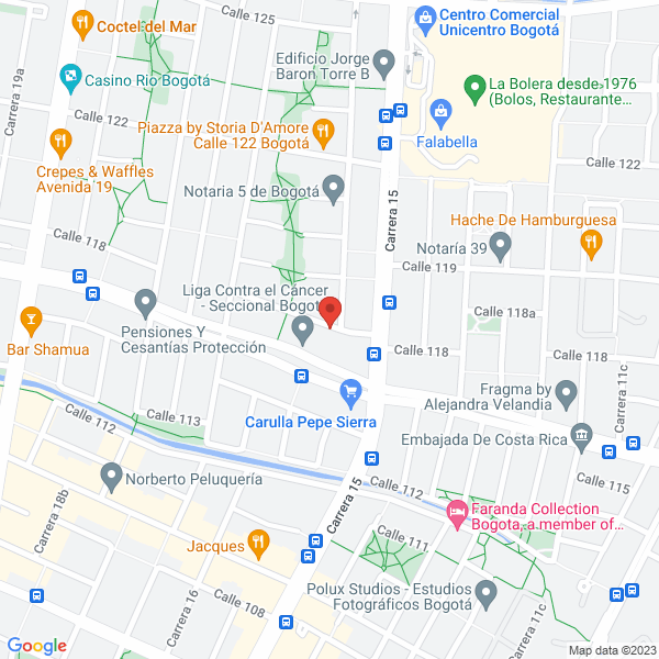 Mapa de Consultorías Inversiones Y Proyectos Ltda. C.I. & P. Ltda.