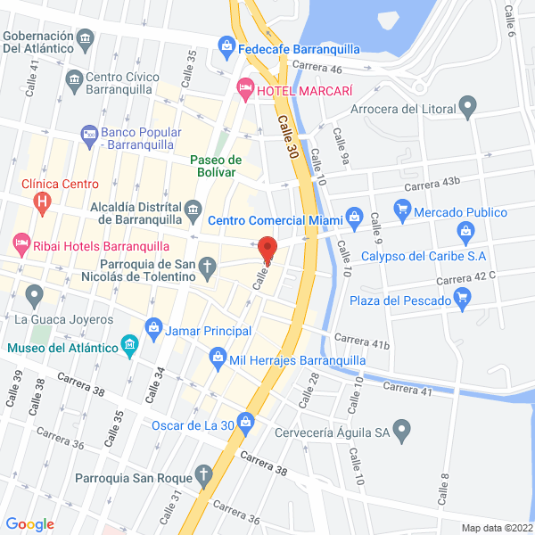 Map of Comercializadora Grain & Garlic Ltda.