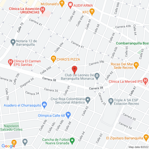 Map of Colegio Y Jardún Infantil Túo Grillo