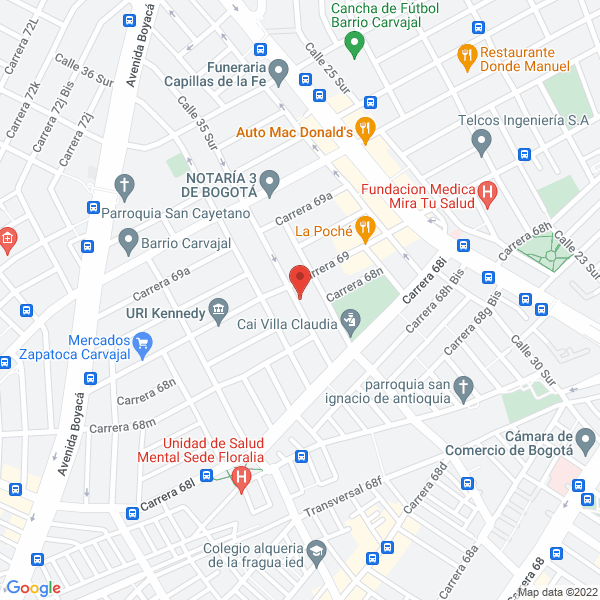 Mapa de Colombiana De Láminas Maxser Ltda.