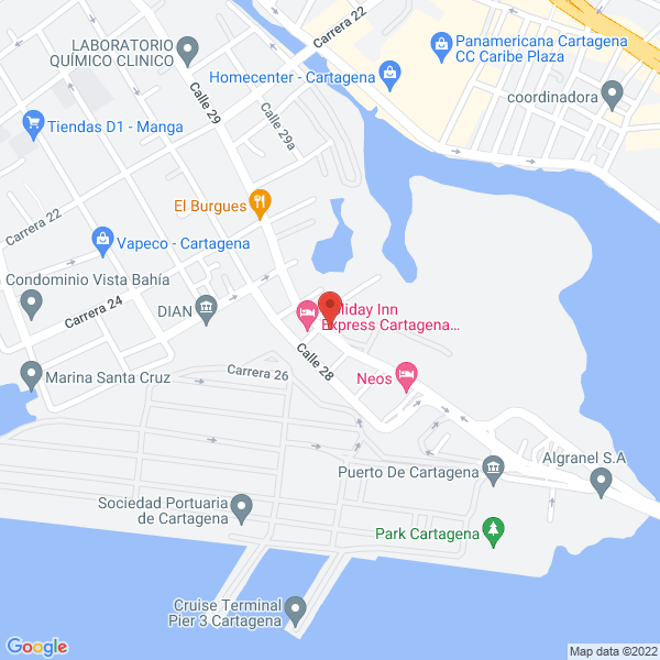 Map of Comercol Zona Franca S.A.S.