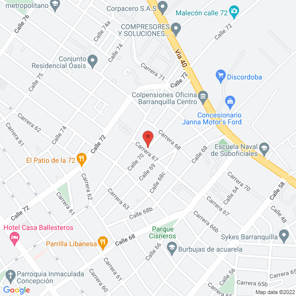 Map of Comidas Rápidas El Ñeñe