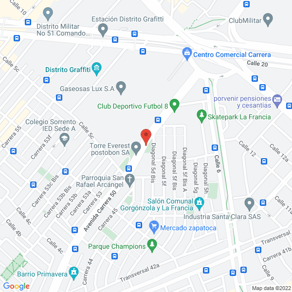 Mapa de Comercializadora Disfruver E.U.
