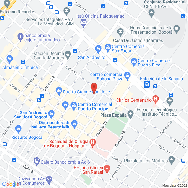 Mapa de Comercializadora Esan S.A.S.