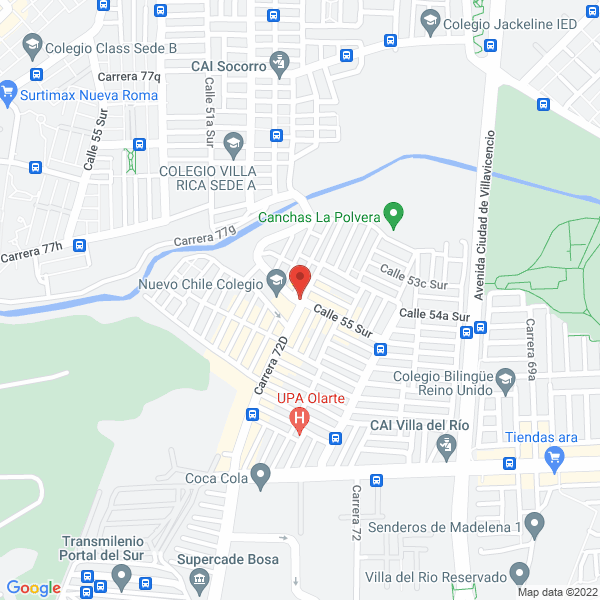 Mapa de Comercializadora Fragar Ltda.