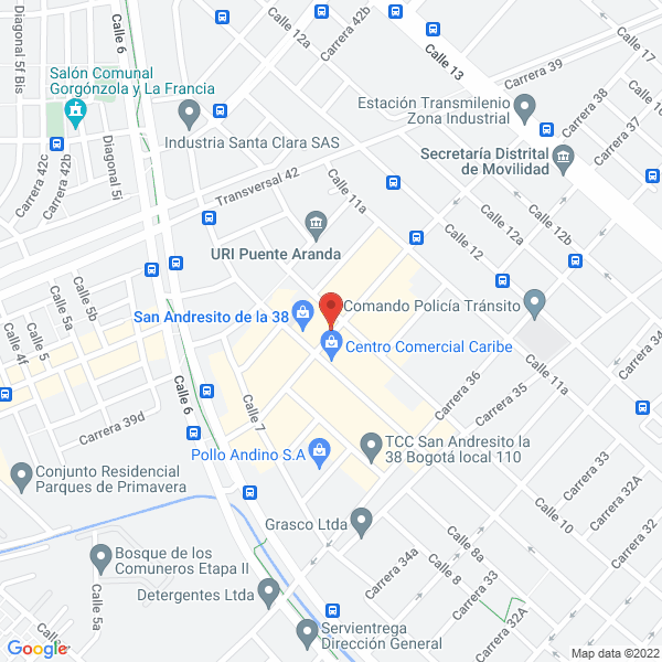 Mapa de Comercializadora Gómez Franco Ltda.
