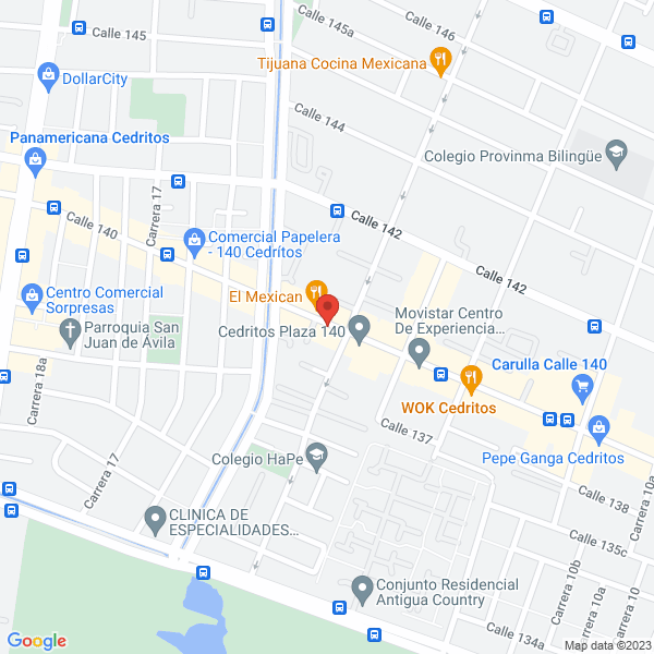 Mapa de Comercializadora Internacional Business Consulting Group Ltda.