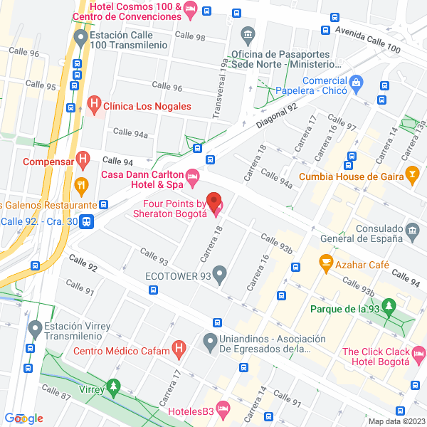 Mapa de Comercializadora Mercurio Ltda