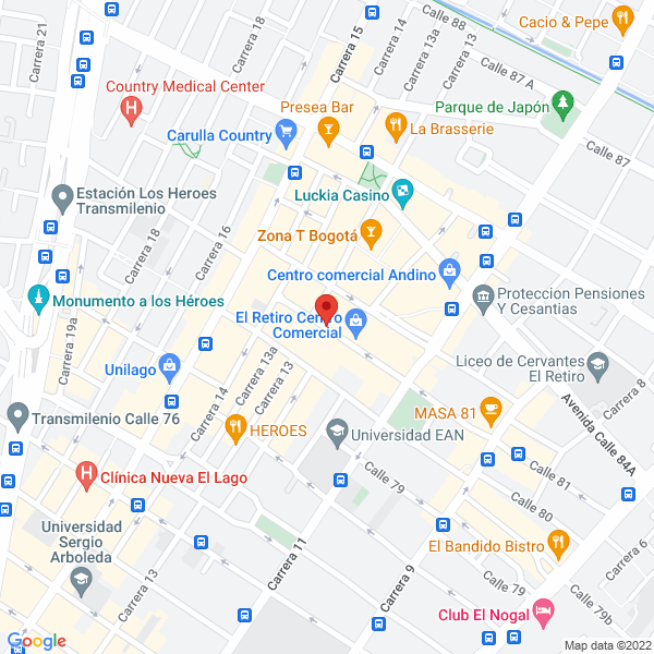 Map of De Lorena Restaurante Bar