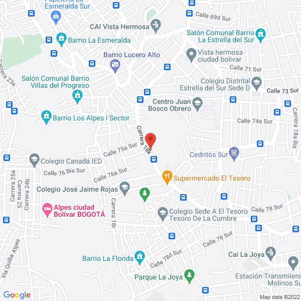 Mapa de Construcciones Hrg S.A.S.