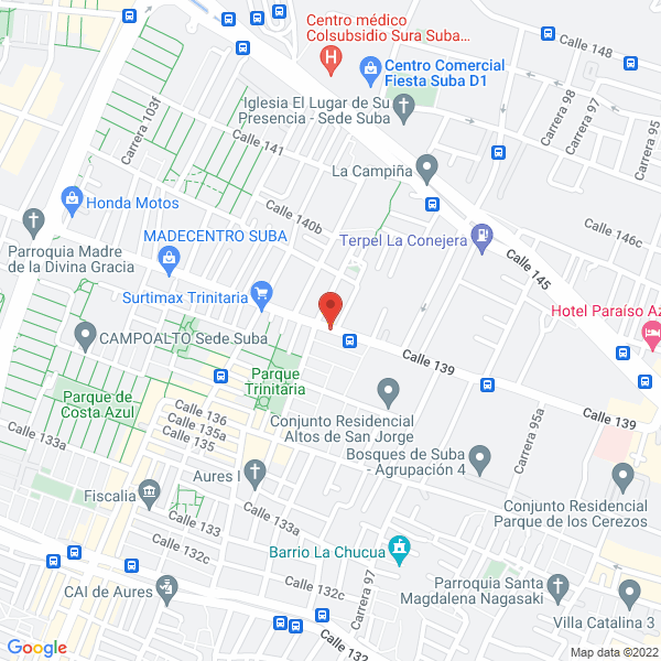 Mapa de Constructora Eléctrica V.P.