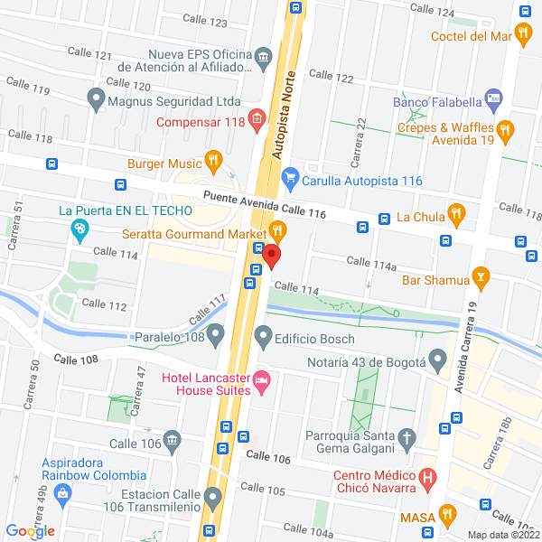 Mapa de Constructora Global S.A.